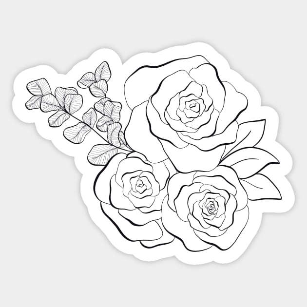 Roses Sticker by The Letters mdn